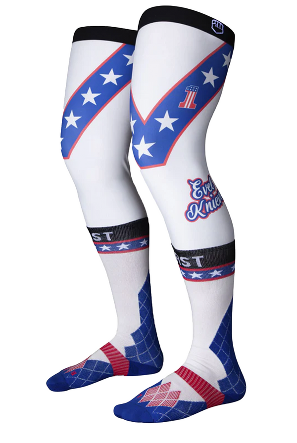 KNIEVEL MOTO SOCK WHITE